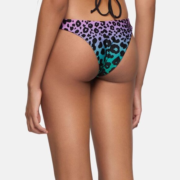 THE ATTICO Bikini Bottom Size S Multicolor Gradient Animal Print NEW - Picture 2 of 5